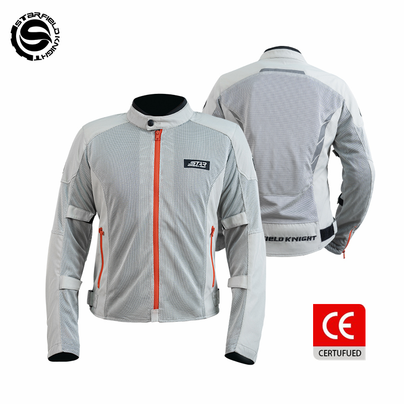 Motorcycle Gear White - SFK 그레이-화이트 오토바이 재킷 남성용 라이딩