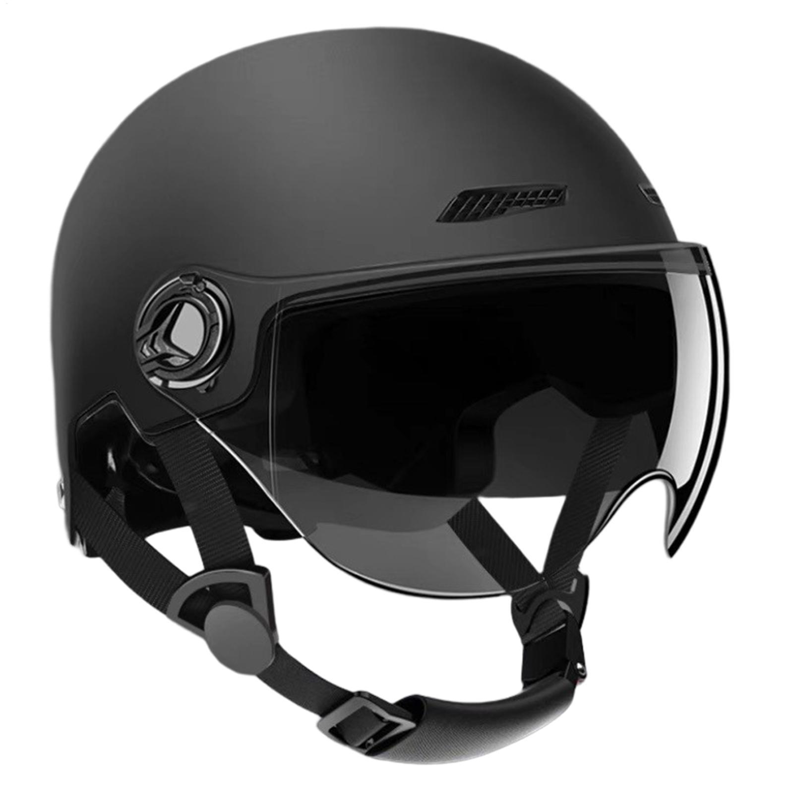 Motorcycle Gear White - 오토바이 라이딩 헬멧, 선바이저가 있는 하프