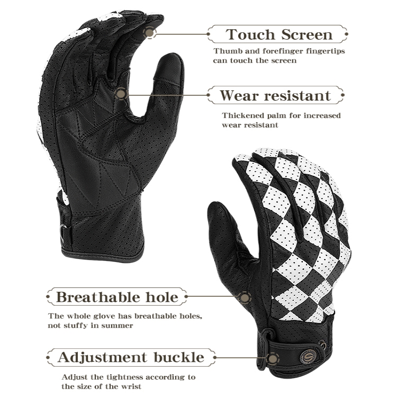 스타 필드 나이트 블랙&화이트 오토바이 장갑 레트로 라 - Motorcycle Gear White 리뷰 및 가격