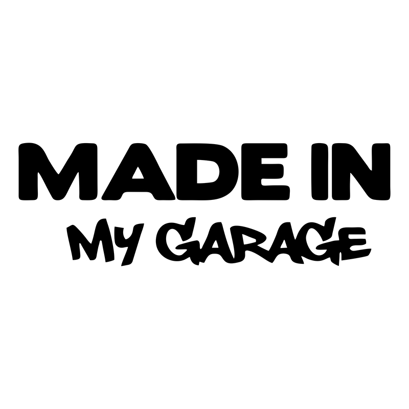 1pc MADE IN MY GARAGE 재미있는 자동차 - Motorcycle Gear White 리뷰 및 가격