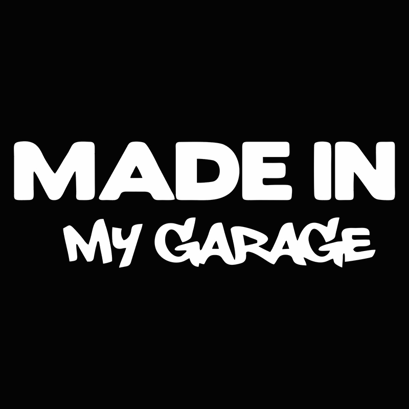 1pc MADE IN MY GARAGE 재미있는 자동차 - Motorcycle Gear White 리뷰 및 가격