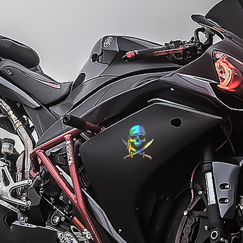 G172 패션 맞춤형 맞춤형 해적 해골 데칼 오토바이, - Motorcycle Gear Hub 리뷰 및 가격