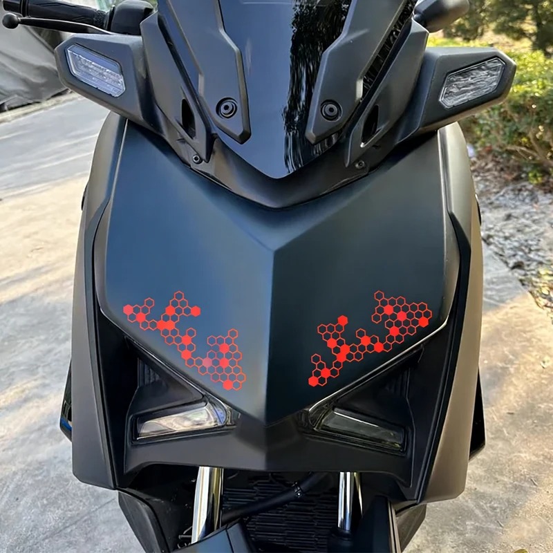벌집 모양의 기어 디자인 오토바이 스티커, 모토 페어링 - Motorcycle Gear Logo 리뷰 및 가격