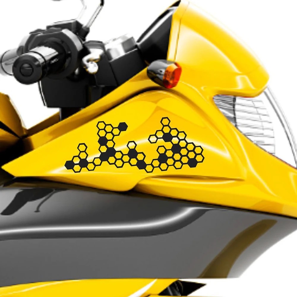 벌집 모양의 기어 디자인 오토바이 스티커, 모토 페어링 - Motorcycle Gear Logo 리뷰 및 가격