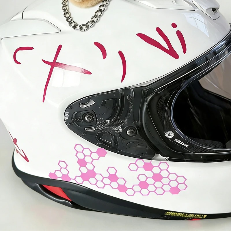 벌집 모양의 기어 디자인 오토바이 스티커, 모토 페어링 - Motorcycle Gear Logo 리뷰 및 가격