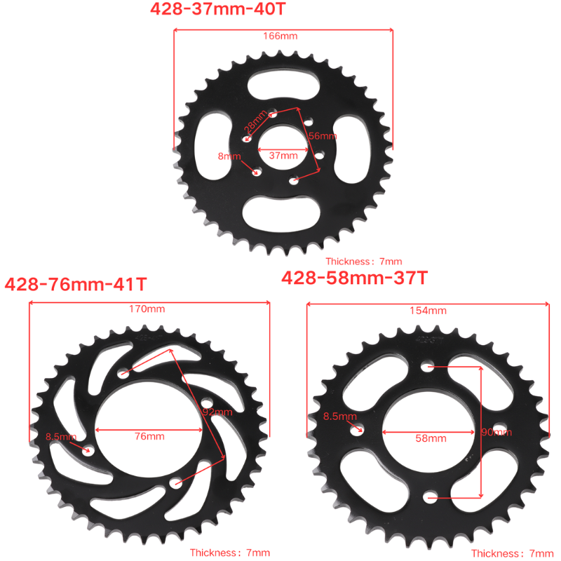 428 링크 37T/40T/41T/45T/48T 오토바 - Motorcycle Gear Ratio 리뷰 및 가격