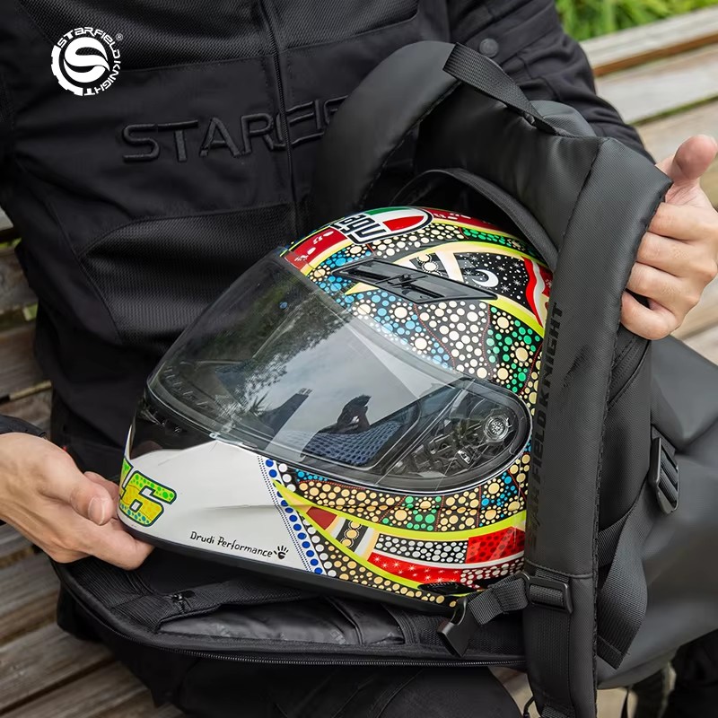 SFK 대용량 오토바이 헬멧 가방 화이트 라이딩 백팩  - Motorcycle Gear White 리뷰 및 가격