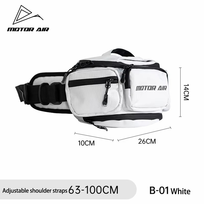 모터-에어 화이트 오토바이 사이클링 허리 가방 가슴 팩 - Motorcycle Gear White 리뷰 및 가격